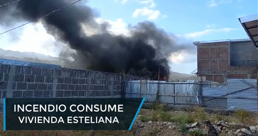 Familia pierde todos sus enceres y ahorros tras incendiarse su vivienda en Estelí