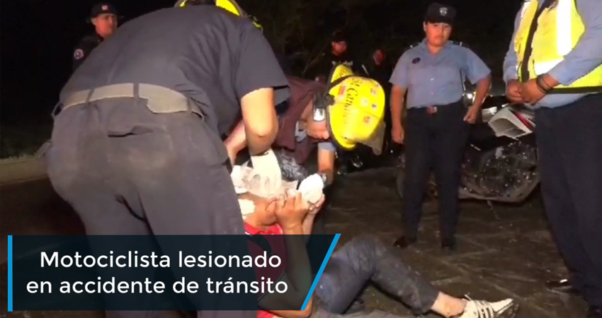 Motociclista es embestido por un vehículo en la cuesta La Gavilana