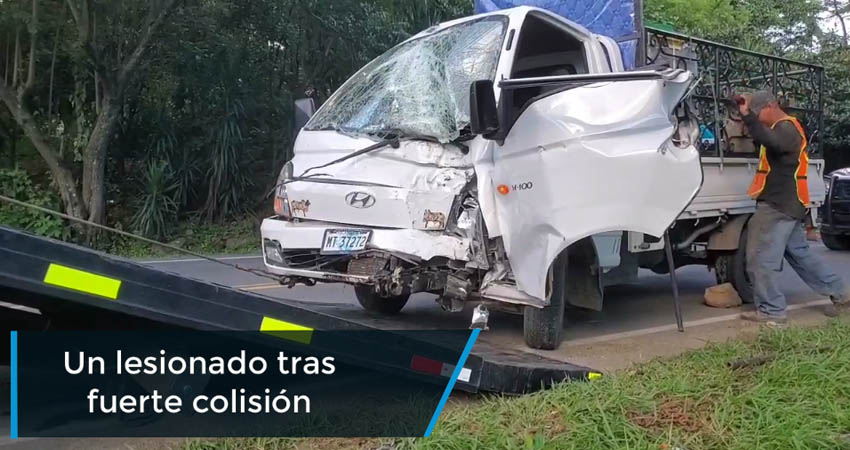 Un lesionado tras fuerte colisión en Santa Cruz, Estelí