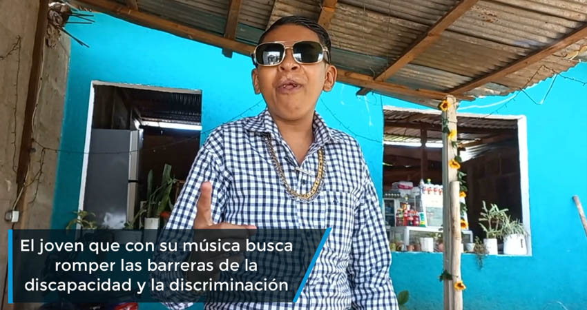 El joven que con su música busca romper las barreras de la discapacidad y la discriminación