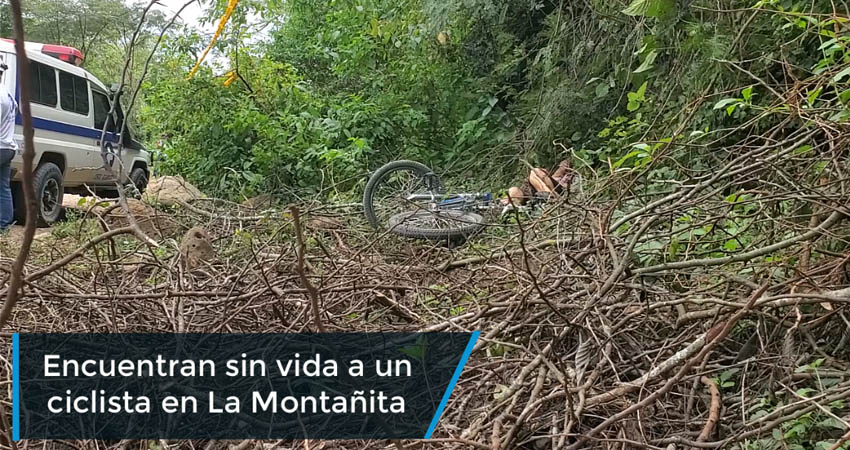 Encuentran sin vida a un ciclista en La Montañita