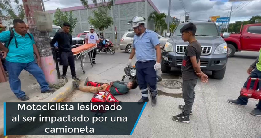 Motociclista lesionado tras ser impactado por una camioneta en Estelí