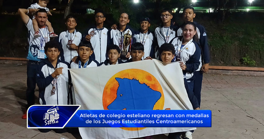 Atletas de colegio esteliano regresan con medallas de los Juegos Estudiantiles Centroamericanos