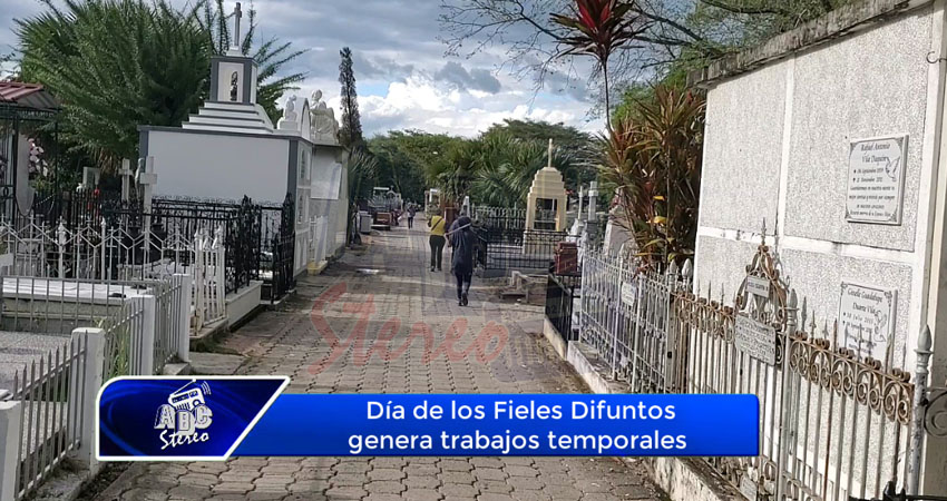 Día de los Fieles Difuntos genera trabajos temporales