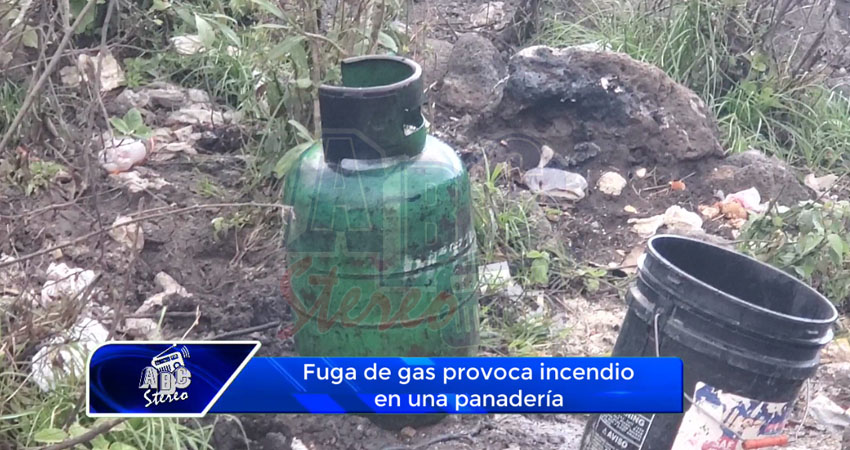 Fuga de gas provoca incendio en una panadería