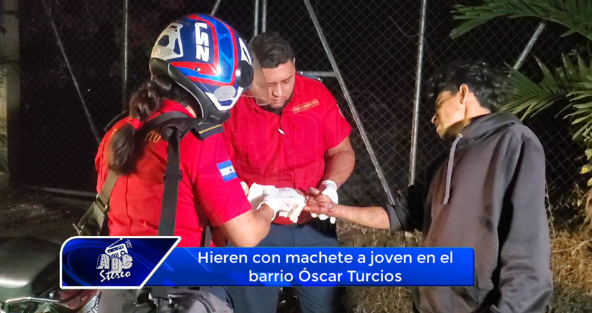 Hieren con machete a joven en el barrio Óscar Turcios