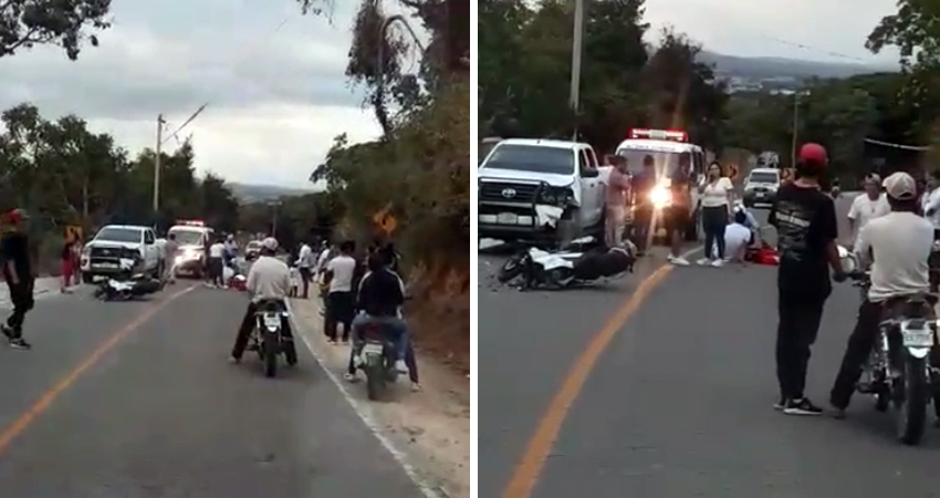 El motociclista resultó con fractura y golpes. Foto de referencia.