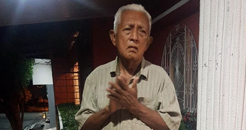 El adulto mayor se encuentra desorientado. Foto: Cortesía