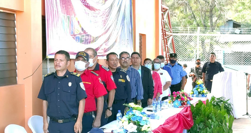 Estación de bomberos, inaugurada en Totogalpa. Foto: Cortesía/Radio ABC Stereo