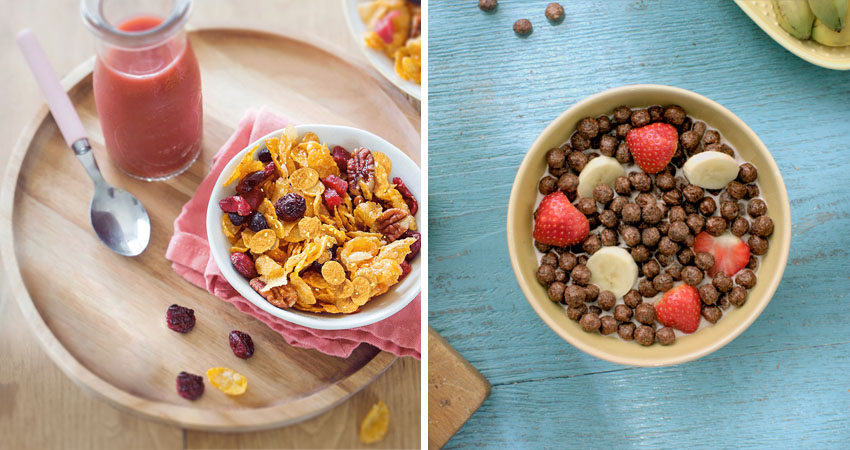 Cereales integrales, excelente elección para una merienda escolar equilibrada. Foto: Nestlé