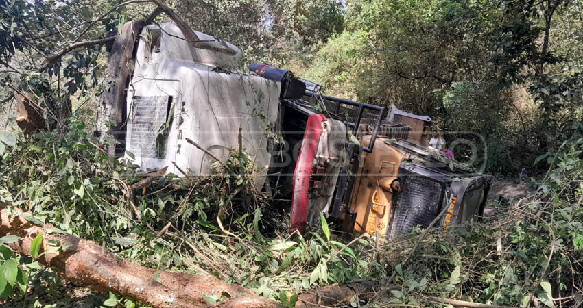 El accidente de tránsito dejó cuantiosos daños materiales. Foto: Cortesía/Radio ABC Stereo