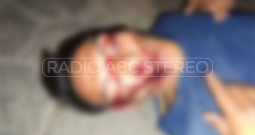 Yaris Alexander López, fue atendido por socorristas de Cruz Blanca. Foto: José Enrique Ortega / Radio ABC Stereo
