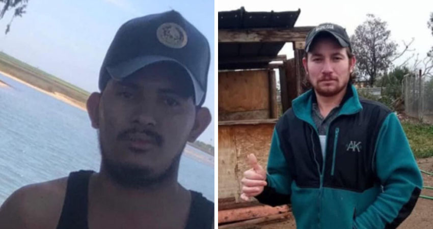 Miguel Galindo y Abel Castro trabajaban en un rancho lechero en Estados Unidos. Foto: Cortesía/Radio ABC Stereo