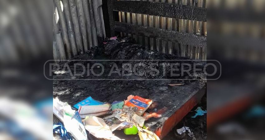 Según informes el incendio fue provocado por una válvula mal colocada y una fuga de gas. Foto: Cortesía/Radio ABC Stereo