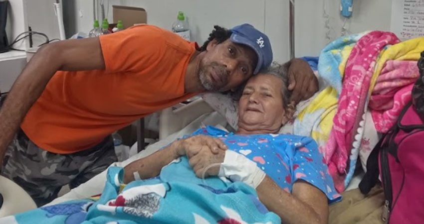 Jimmy expresó su profundo agradecimiento con el pueblo hondureño por cuidar de su madre. Foto: Cortesía/Radio ABC Stereo
