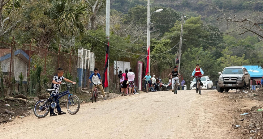 Obra de mejoramiento de camino. Foto: Alcaldía de Estelí