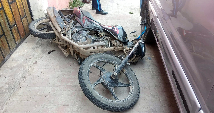 El joven sufrió lesiones. Foto: Juan Fco. Dávila/Radio ABC Stereo