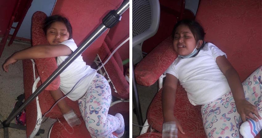Entre medicamentos y hospitales ha transcurrido la vida de la pequeña niña. Foto: Cortesía Entre medicamentos y hospitales ha transcurrido la vida de la pequeña niña. Foto: Cortesía