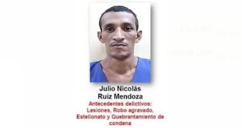 Julio Nicolás Mendoza, detenido. Foto: Cortesía/Policía Nacional