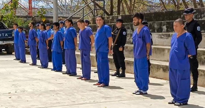 Presentan detenidos por la policía de Nueva Segovia. Foto: Cortesía/Policía Nacional