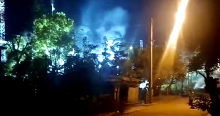 Durante casi toda la noche de ayer lunes estuvieron sin energía eléctrica varias zonas. Pobladores de Yalagüina reportaron una explosión y mucho humo que salía de la subestación de energía eléctrica.