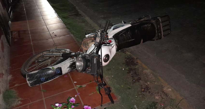 La motocicleta no llevaba luces. Foto: Cortesía/Radio ABC Stereo