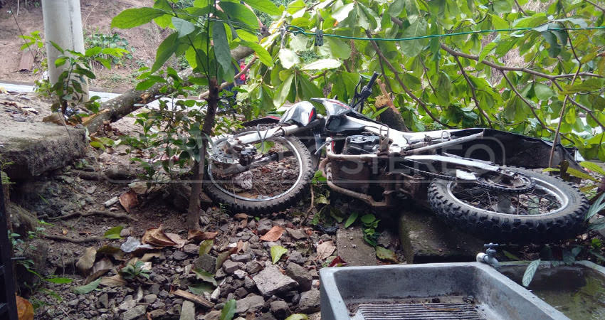 El motociclista supuestamente iba a una velocidad excesiva, cuando colisionó con un árbol.