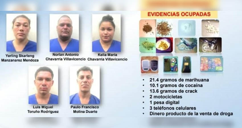 Acusados de robo y otros delitos en Estelí. Foto: Cortesía/Radio ABC Stereo