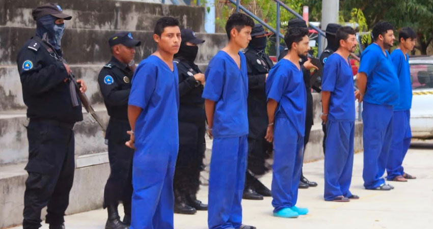 Detenidos en Nueva Segovia. Foto: Cortesía/ATV Canal 102