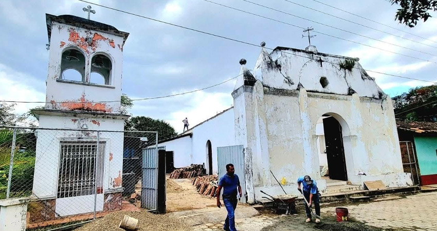 Mejoras en el templo Nuestra Señora de Guadalupe. Foto: Cortesía