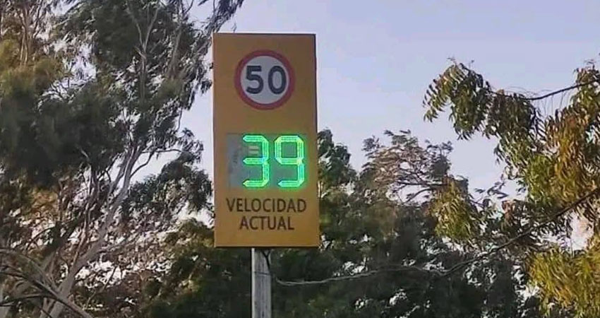 Radar de velocidad instalado entre Nagarote y La Paz Centro. Foto: Cortesía
