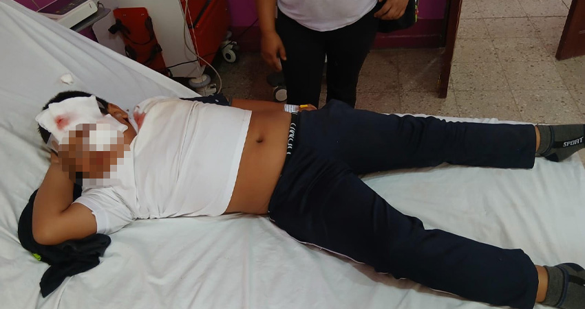 El pequeño debió ser trasladado al hospital de Ocotal. Foto: Cortesía