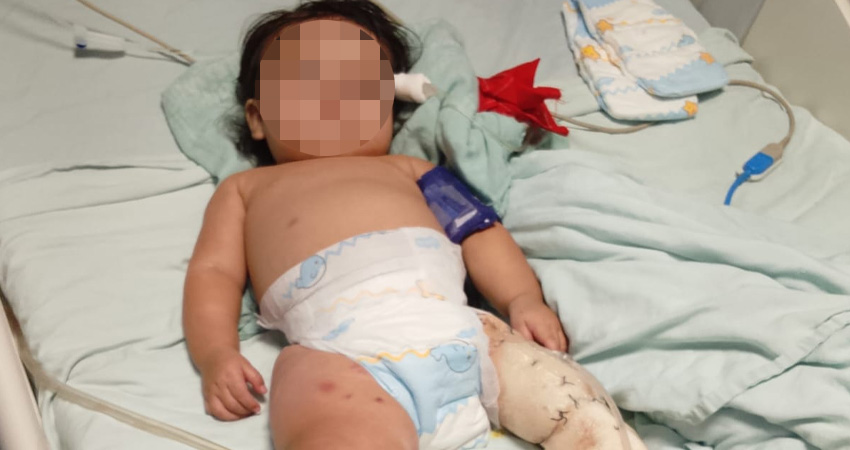 La menor fue picada mientras estaba en su cuna. Foto: Cortesía/Radio ABC Stereo