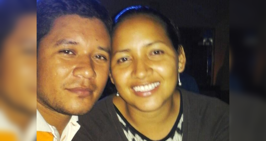 Antonia Noemí Velásquez Dolmus junto a su pareja y asesino, Wilber Mairena.