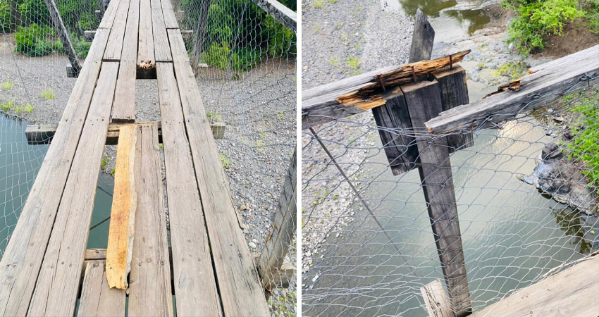 Temen que alguien caiga del puente y pierda la vida. Foto: Cortesía/Radio ABC Stereo