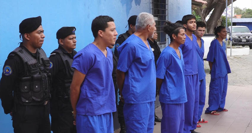 Detenidos en Estelí.  Foto: Cortesía