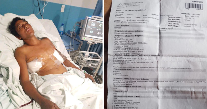 El joven necesita ayuda económica para afrontar los costos de movilización hacia el hospital departamental Mauricio Abdalah. Además pañales desechables, toallas húmedas y urgen una cama.