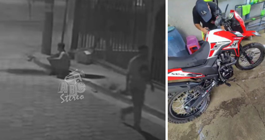 Buscan moto robada en Estelí. Foto: Captura de pantalla/Radio ABC Stereo
