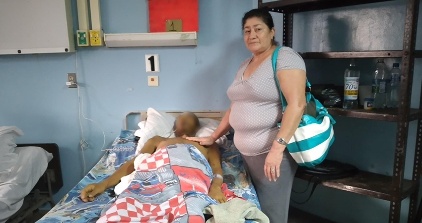 La víctima permaneció más de 20 días en el hospital. Foto: Cortesía