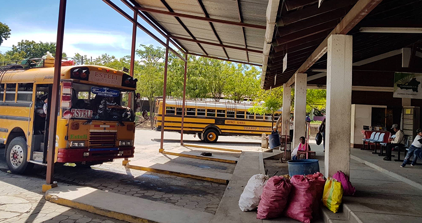 Terminal de buses en Ocotal. Foto: Archivo/Radio ABC Stereo