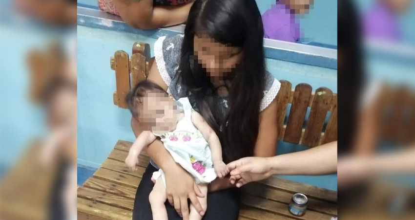 La adolescente lleva unas dos semanas con su bebé en el hospital. Foto: Cortesía/Radio ABC Stereo