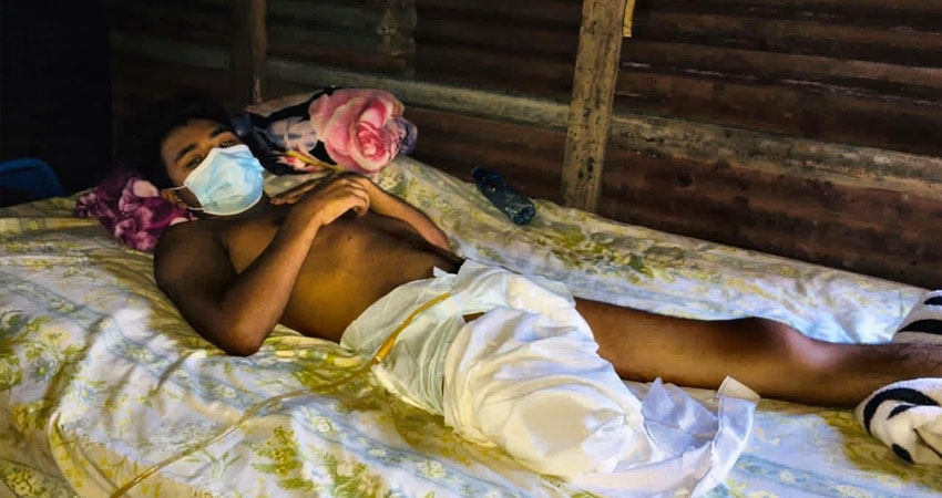 El adolescente permanece postrado en cama. Foto: Alba Nubia Lira/Radio ABC Stereo