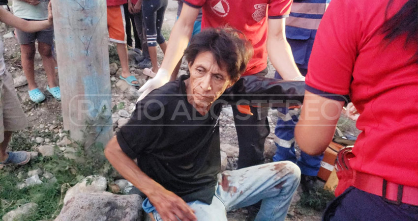 El padre de familia recibió golpes propinados con un trozo de madera. Foto: José Enrique Ortega/Radio ABC Stereo