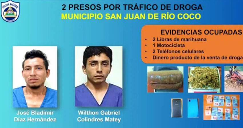 Detienen a dos personas por supuesto tráfico de drogas. Foto: Cortesía/Radio ABC Stere