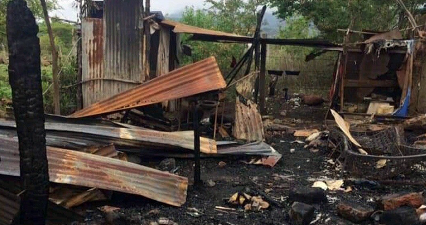 La familia clama por ayuda tras el incendio ocurrido el jueves pasado. Foto: Cortesía