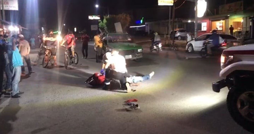 La víctima quedó tendida en la calle. Foto: Juan Fco. Dávila/Radio ANC Stereo