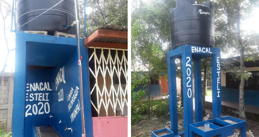 Los tanques fueron instalados en las escuelas Salomón Ibarra, María Llanes, Bertha Briones y Sotero Rodríguez. Foto: Juan Fco. Dávila/Radio ABC Stereo
