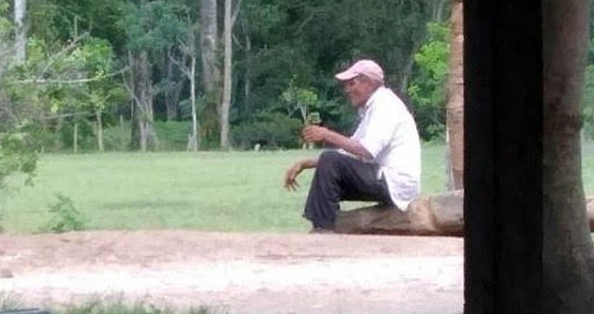 El ancianito está en Namaslí, Jalapa. Foto: Cortesía/Radio ABC Stereo