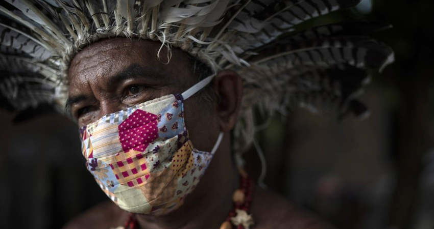 Pedro dos Santos, líder de la comunidad Parque de Naciones Indígenas, en Manaus, Brasil. Foto: Cortesía