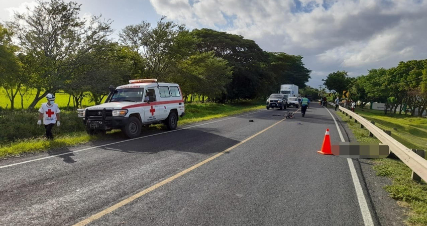 El ciclista murió en el lugar. Foto: Cortesía/Radio ABC Stereo